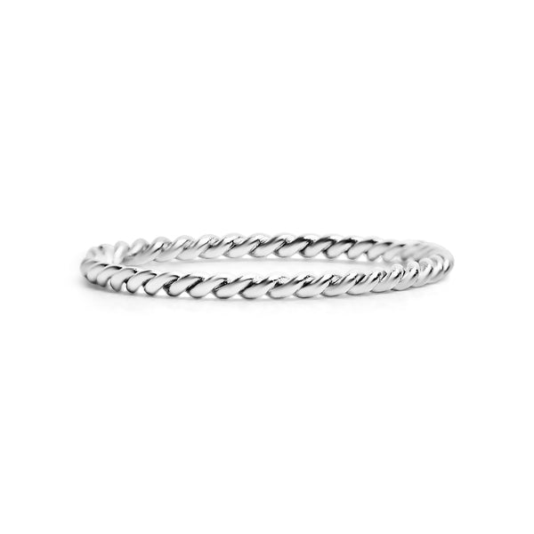 Braided Stainless Steel Spacer Ring / CSR0001-womens stainless steel jewelry- stainless steel cleaner for jewelry- stainless steel jewelry wire- surgical stainless steel jewelry- women's stainless steel jewelry