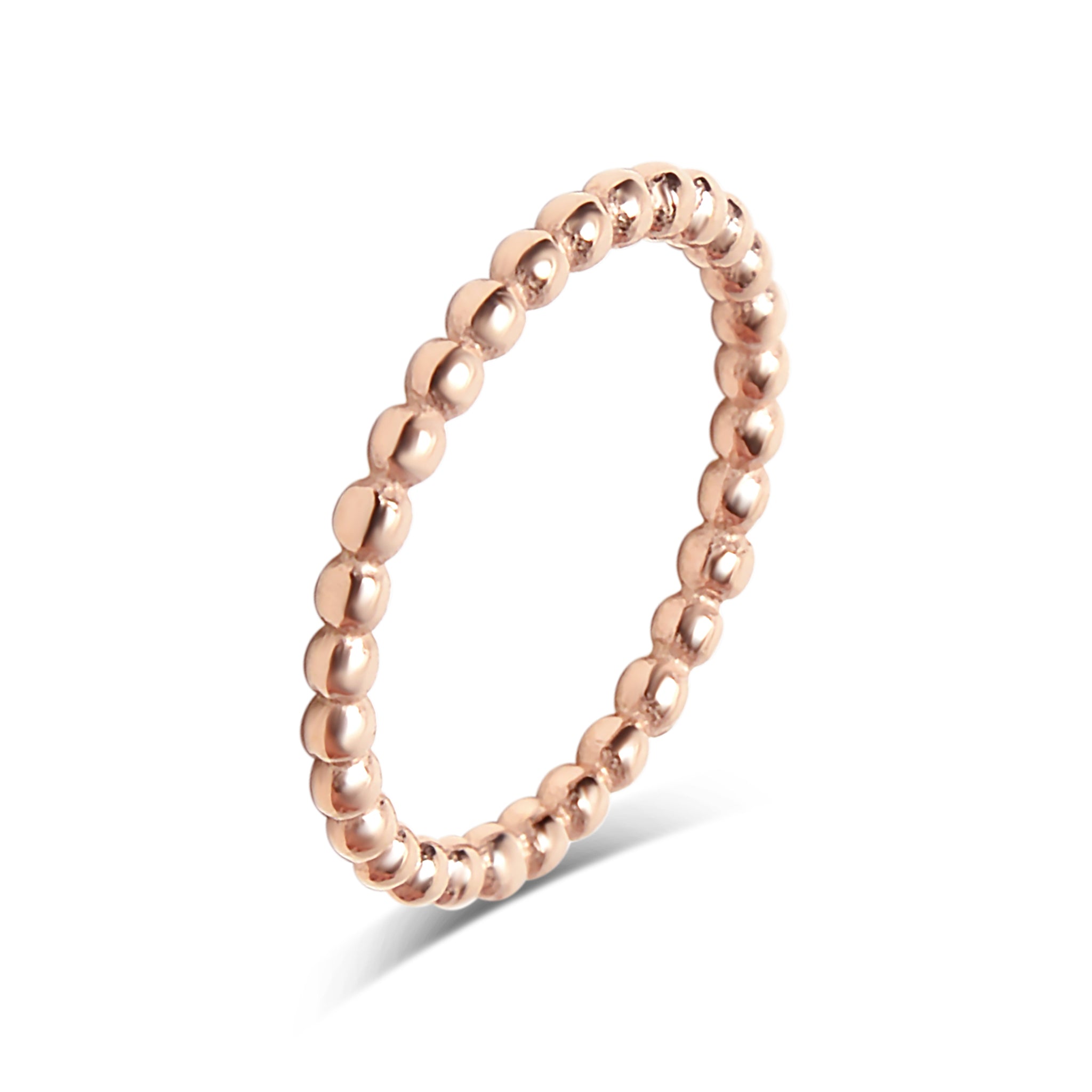 Steel Bead Rings 18K Gold PVD Stainless Steel Beaded Stacking Ring / CSR0004 – Wholesale ...