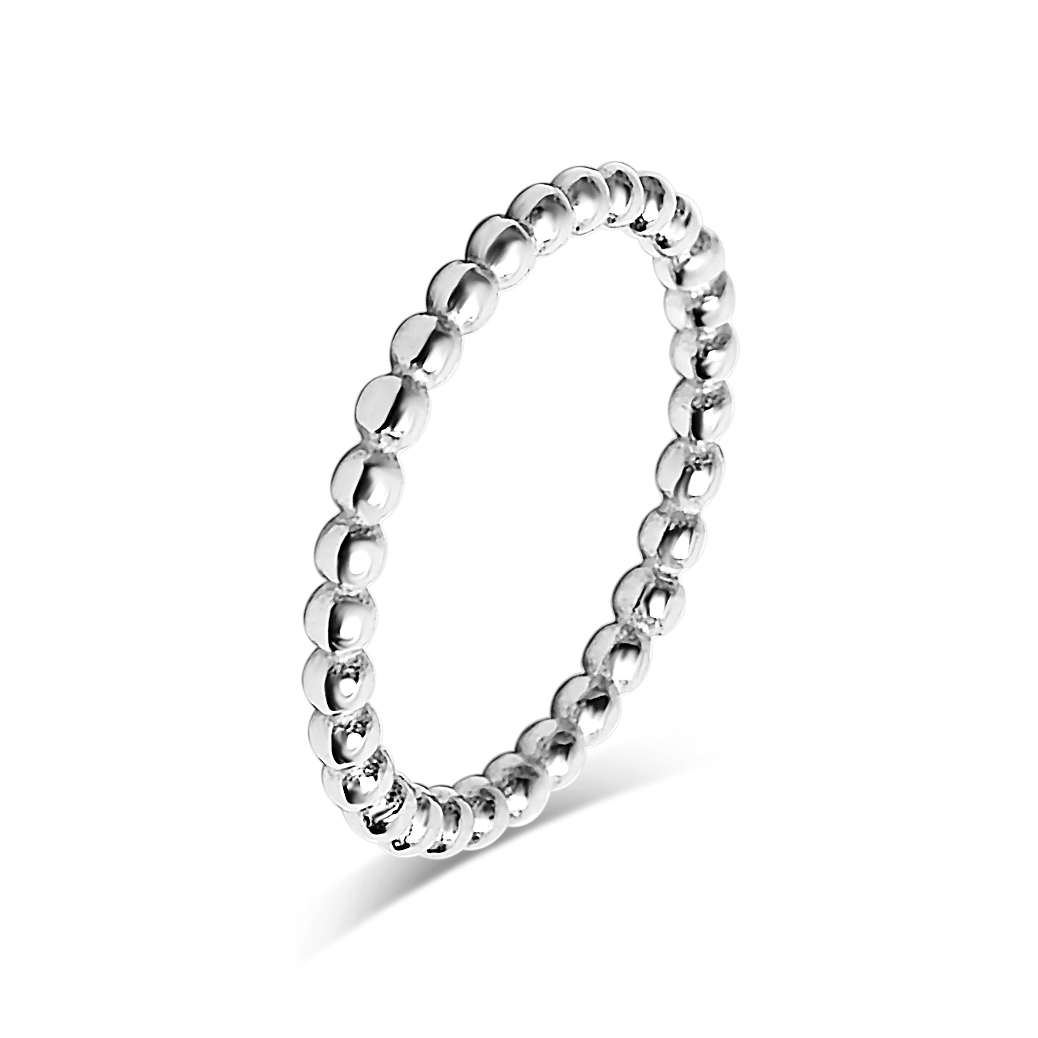 Steel Bead Rings 18K Gold PVD Stainless Steel Beaded Stacking Ring / CSR0004 – Wholesale ...