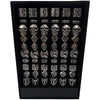 60 top selling men's assorted ring display, standing.