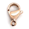 Stainless steel rose gold PVD Coated lobster clasp.