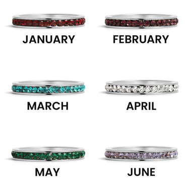 Januar-Juni CZ Eternity Edelstahlring/ETR1000