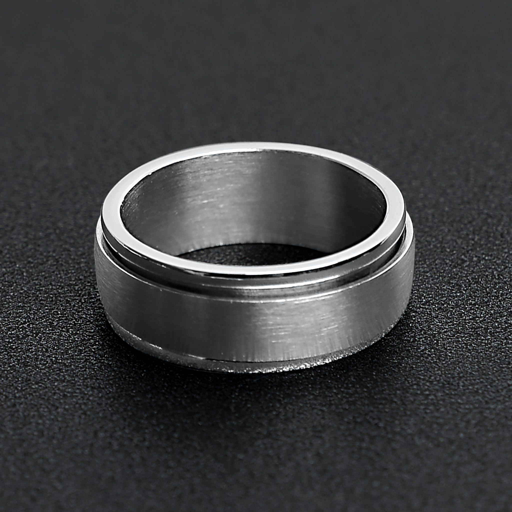 Men's Star Wars Logo Stainless Steel Spinner Ring : Target