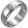 Highly Polished Stainless Steel Spinner Ring / FNS007-stainless steel jewelry- how to clean stainless steel jewelry- stainless steel jewelry wholesale- mens stainless steel jewelry- 316l stainless steel jewelry