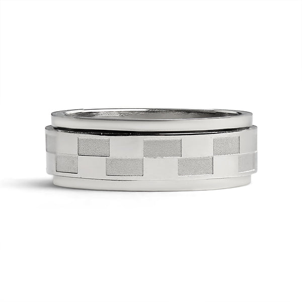 Highly Polished Stainless Steel Spinner Ring / FNS003