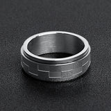 Highly Polished Stainless Steel Spinner Ring Lifestyle