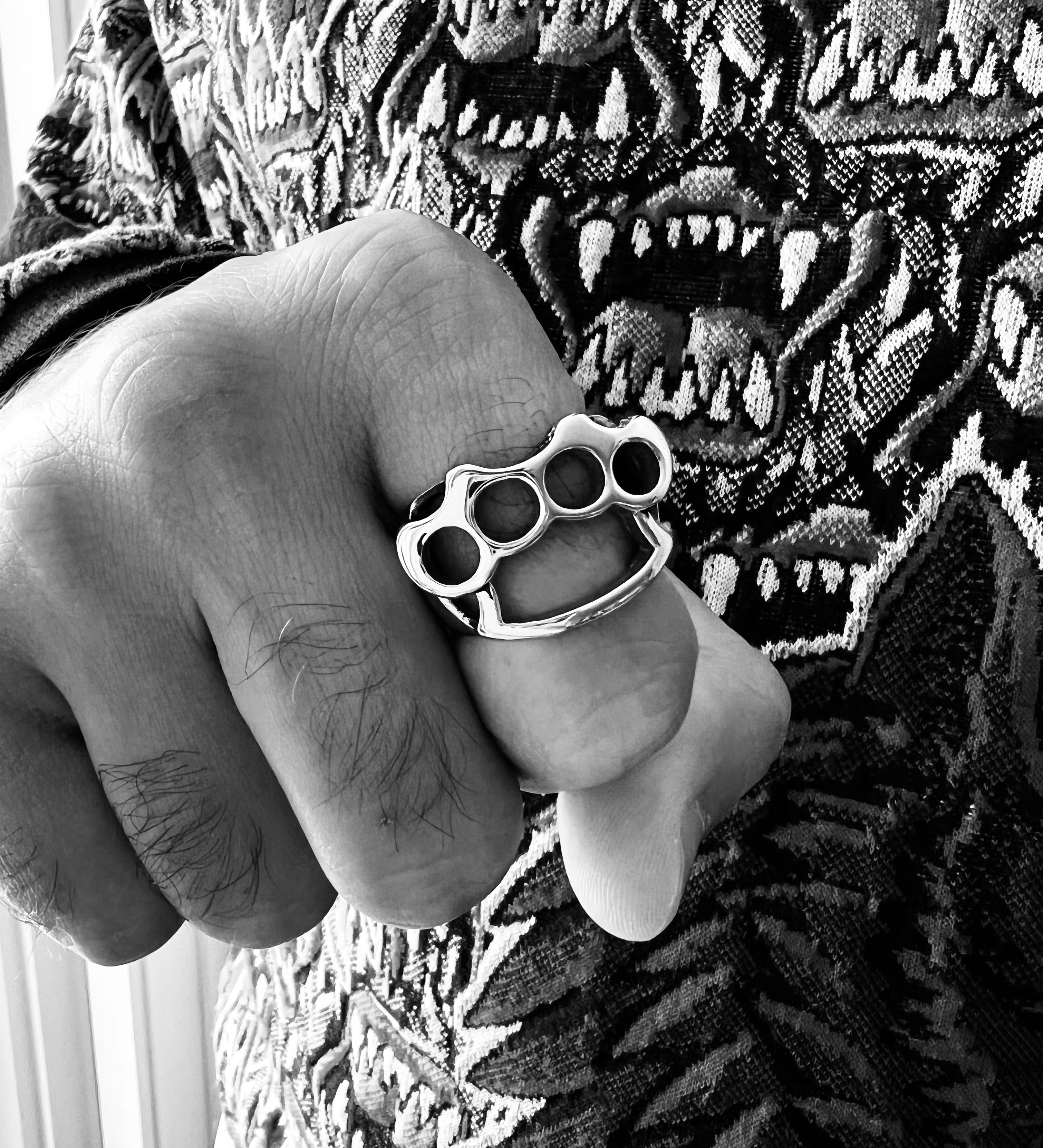 Knule Rings Stainless Steel Brass Knuckles Polished Ring Scr3057 – Wholesale ...