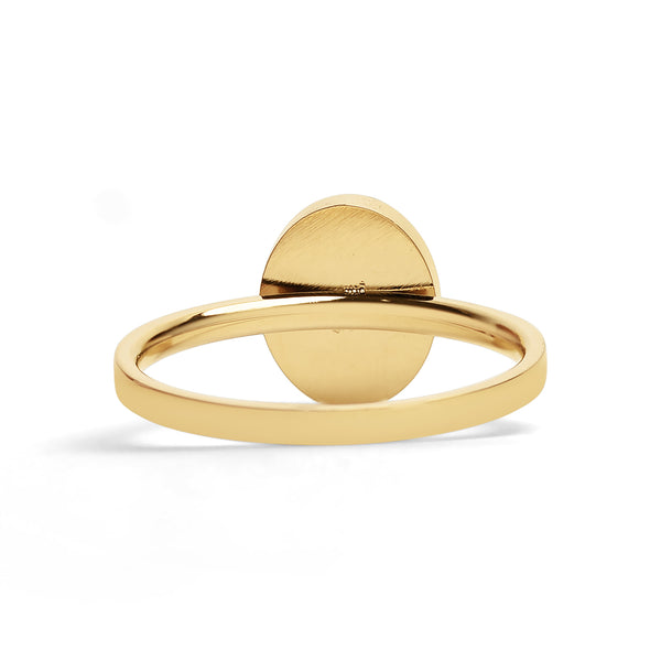 18k Gold PVD Coated Stainless Steel Mood Ring