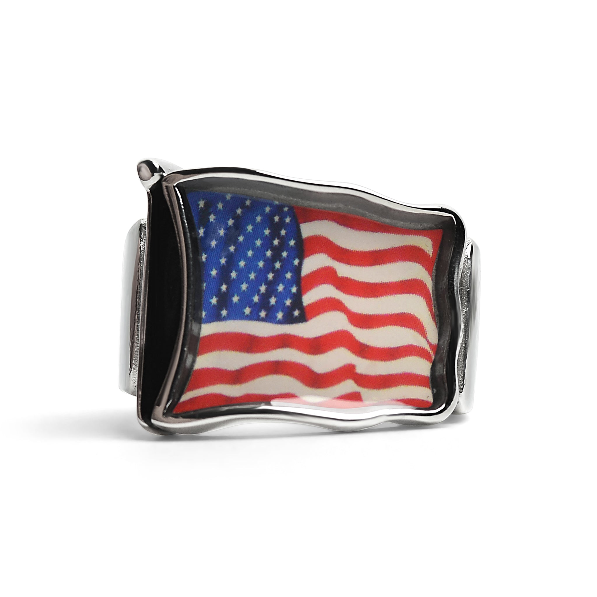 Stainless Steel USA Flag Ring / FLG0001
