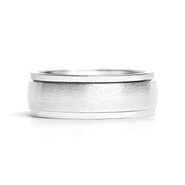 Highly Polished Stainless Steel Spinner Ring / FNS007