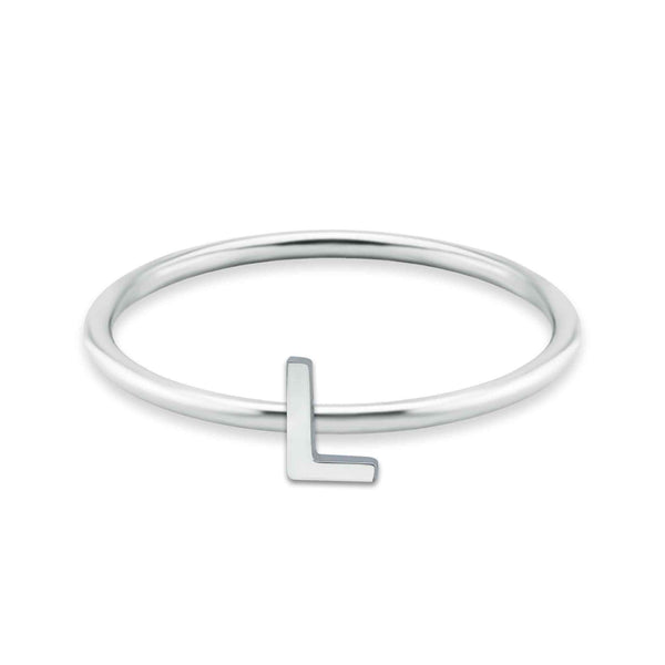 Stainless Steel Initial Stacking Rings A-M / ZRJ9020