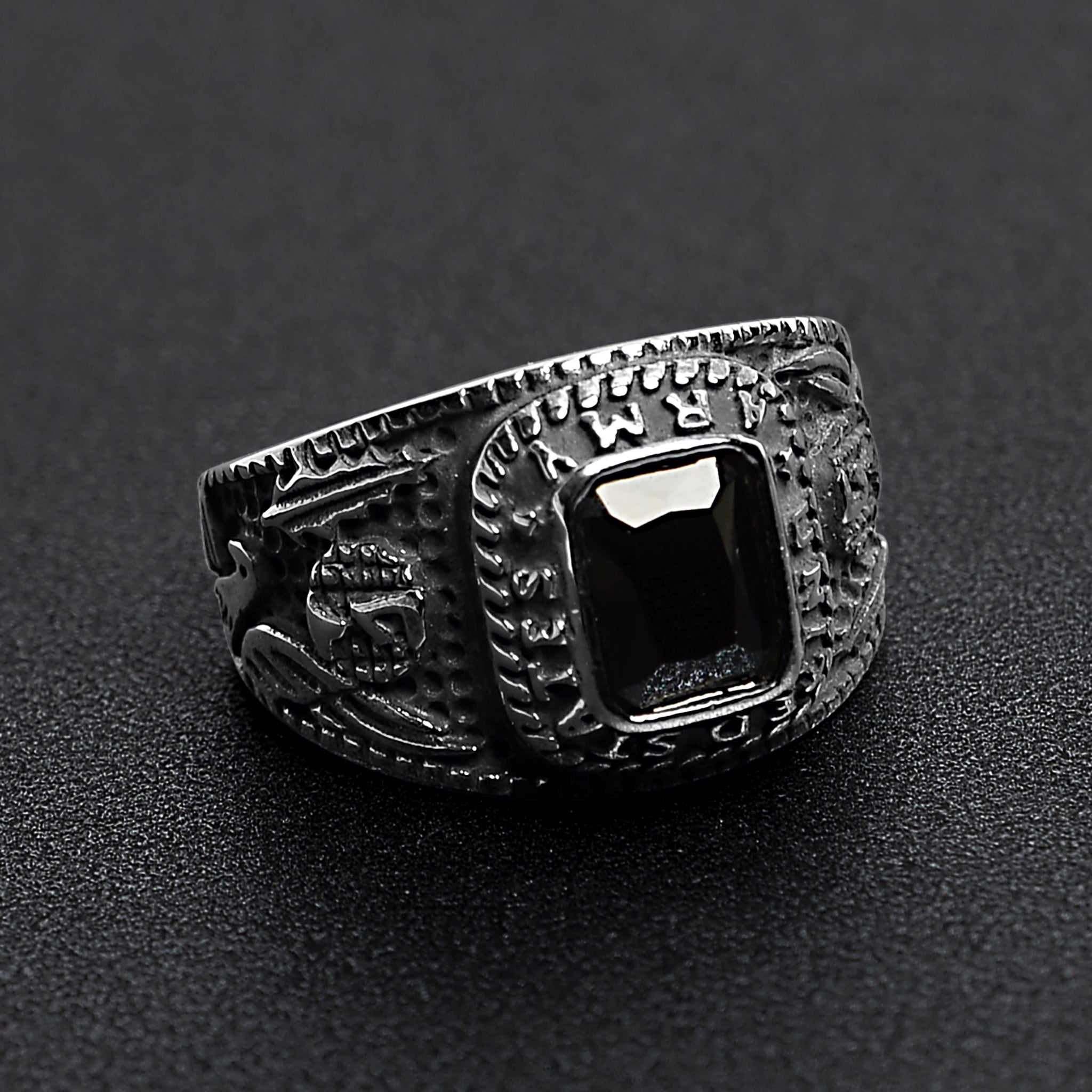 Yubnlvae Rings Accessories Fashion Elegant Black Stone Jewelry Relief  Sculpture Ring Jewelry Engaged Ring for Women - Walmart.com