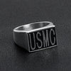 Stainless Steel "USMC" Signet Ring / MCR4062
