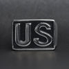 Stainless Steel United States "US" Insignia Signet Ring / MCR4063