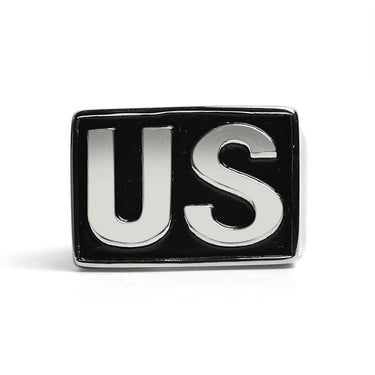 Stainless Steel United States "US" Insignia Signet Ring / MCR4063