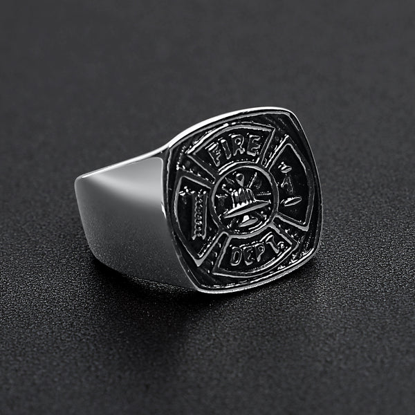 Fire Department Stainless Steel Ring / MCR4077