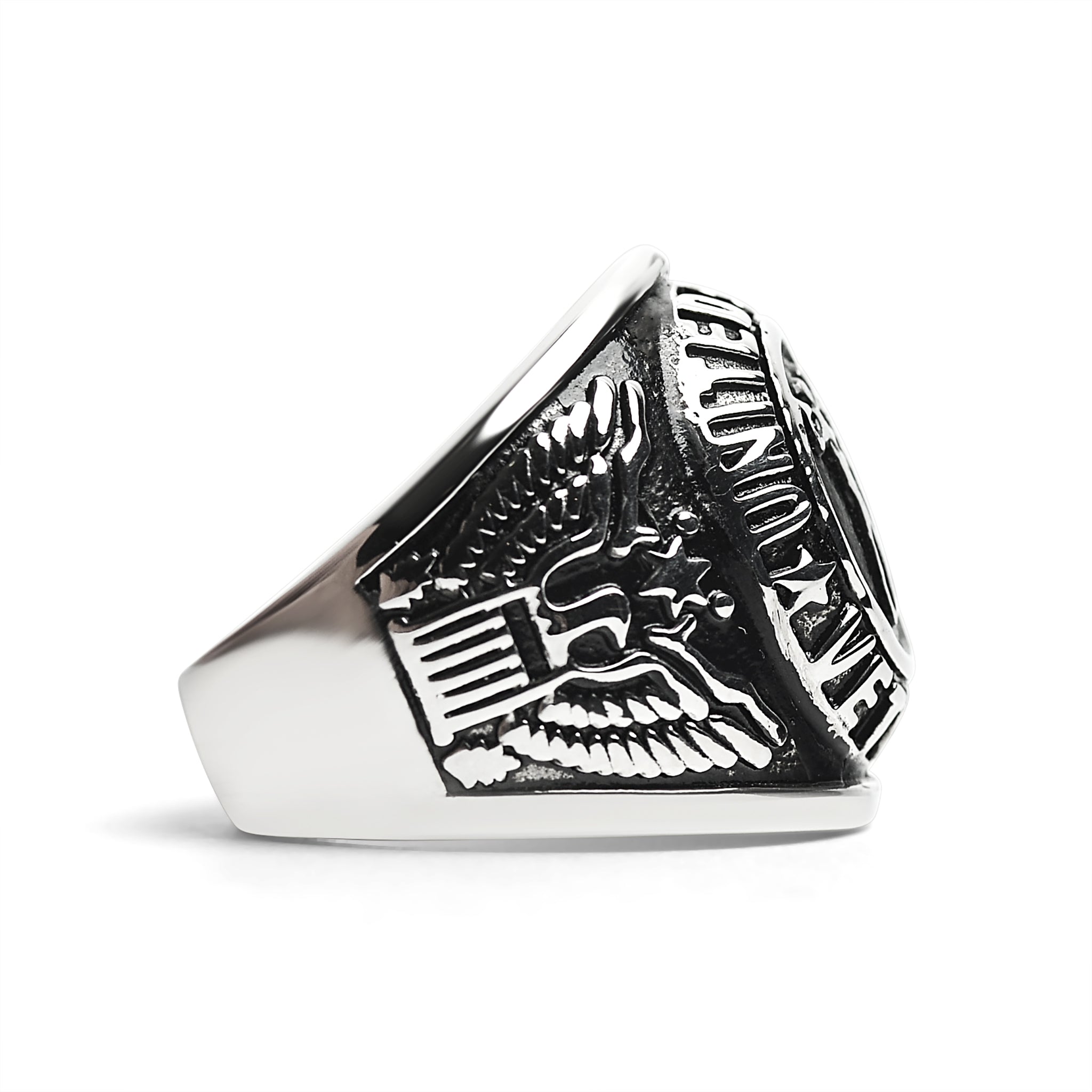 Stainless Steel United States Veterans Ring / MCR6001