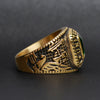Gold United States Army Green Center Stone Stainless Steel Ring / MCR6005