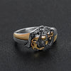 Marine Corps Two Tone United States Military Stainless Steel Women's Ring / MCR6012