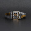 United States Army Two Tone Stainless Steel Women's Ring / MCR6015