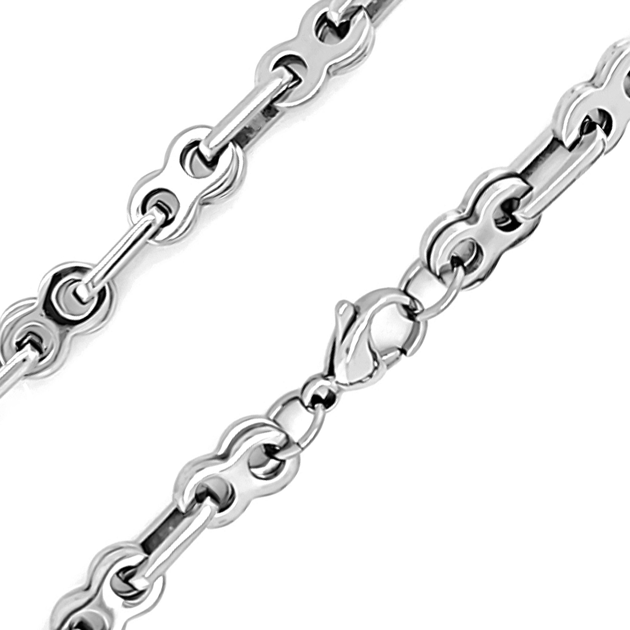 Men's Silver 316L Stainless Steel Unique Huge Key Pendant Necklace Biker  Jewelry