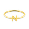 18k Gold PVD Coated Stainless Steel Initial Stacking Rings N-Z / ZRJ9021
