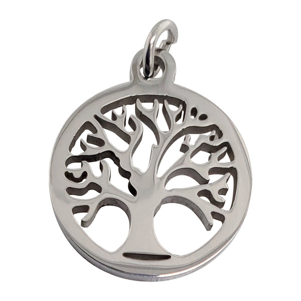 Stainless Steel Tree of Life Charm / PDC9011-stainless steel jewelry- how to clean stainless steel jewelry- stainless steel jewelry wholesale- mens stainless steel jewelry- 316l stainless steel jewelry