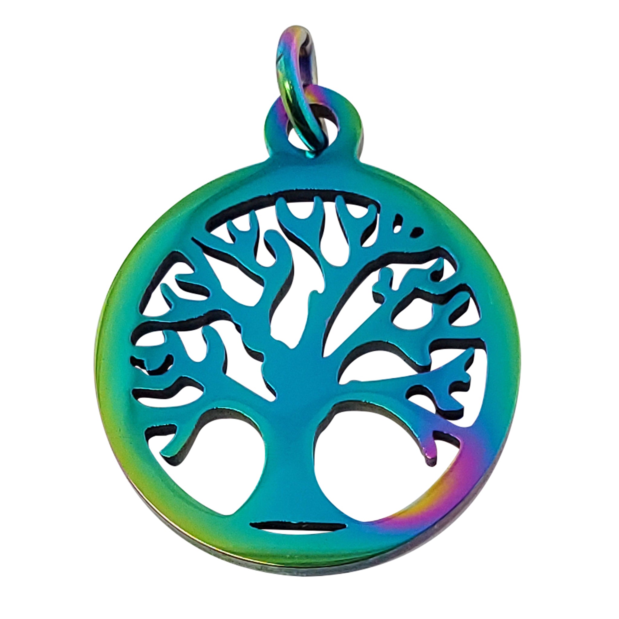 20pcs/set Stainless Steel Charms for Jewelry Making Amulet Tree of Life  Charm