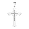 Detailed Stainless Steel CZ Cross Pendant / PDK0221