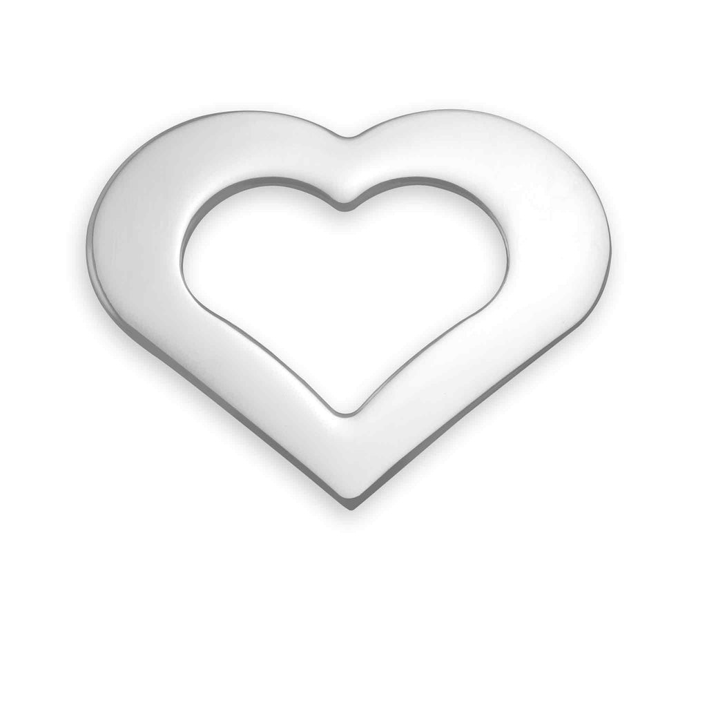 Blank Cutout Heart Stainless Steel Pendant 10 Pack Sbb0002 | Wholesale ...