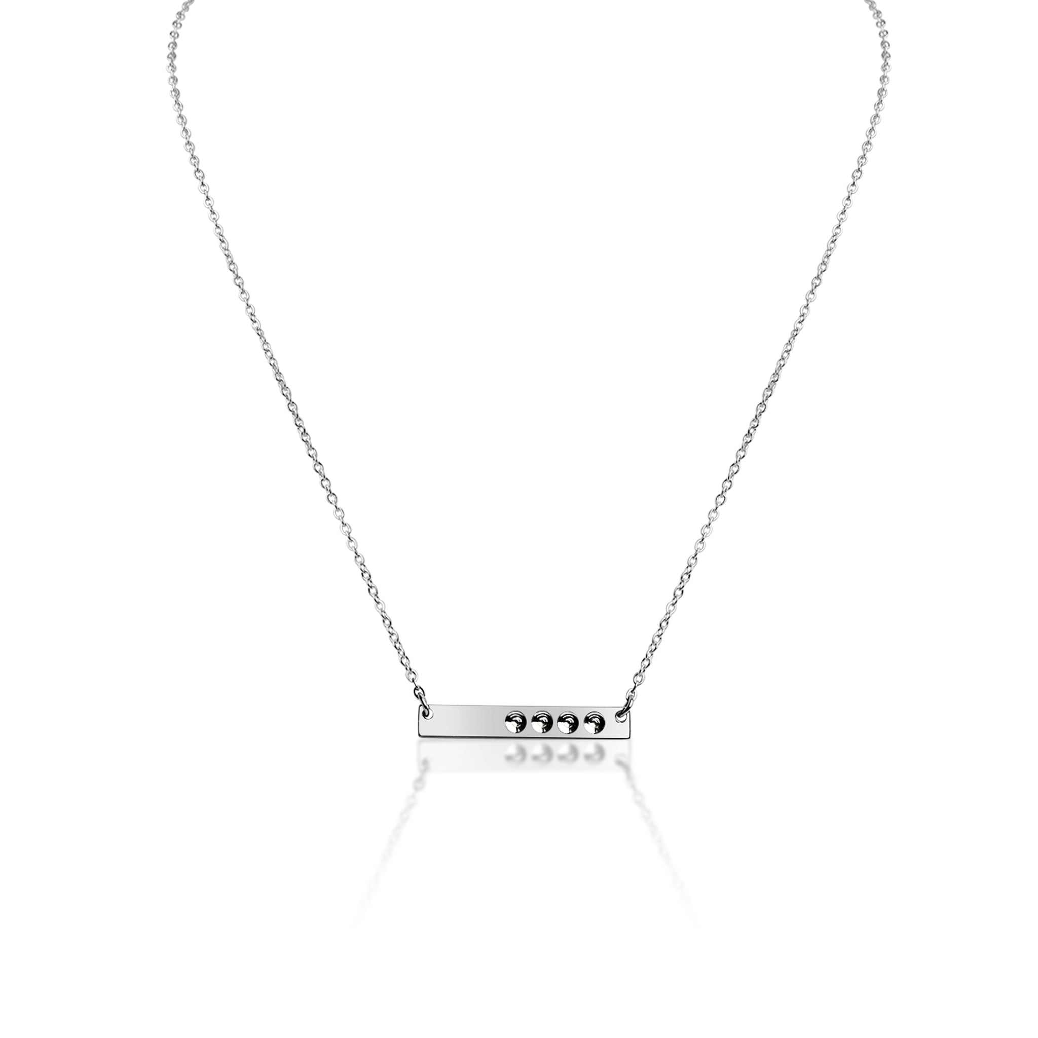 Polished Stainless Steel Stampable Necklace Sbb00114 | Wholesale ...