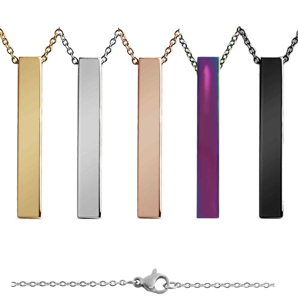 Pendant Sbb0140 Large Blank Polished Stainless Steel Bar Keychain Pendant New Wholesale Jewelry Website Unisex