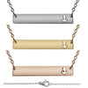 Anchor Cutout Horizontal Stainless Steel Bar Necklace
