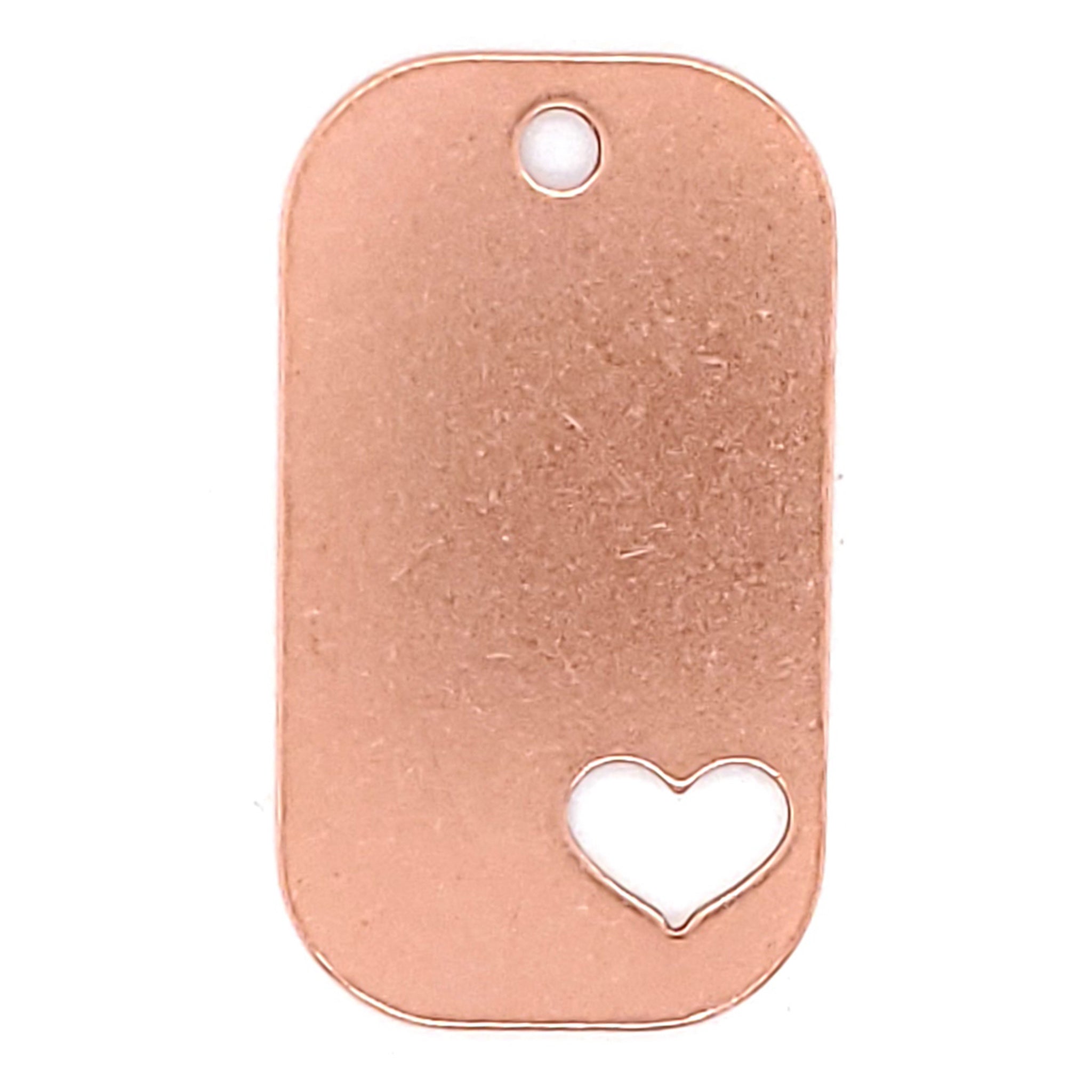 Copper blank heart cutout dog tag pendant.-cleaning copper jewelry- copper jewelry making- copper jewelry wire- mens copper jewelry- copper jewelry near me- does copper jewelry tarnish- jtv copper jewelry- copper as jewelry- handmade copper jewelry- jewelry copper wire- renoir copper jewelry