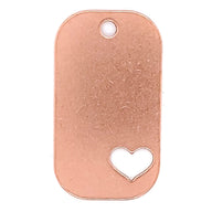 Copper blank heart cutout dog tag pendant.-cleaning copper jewelry- copper jewelry making- copper jewelry wire- mens copper jewelry- copper jewelry near me- does copper jewelry tarnish- jtv copper jewelry- copper as jewelry- handmade copper jewelry- jewelry copper wire- renoir copper jewelry