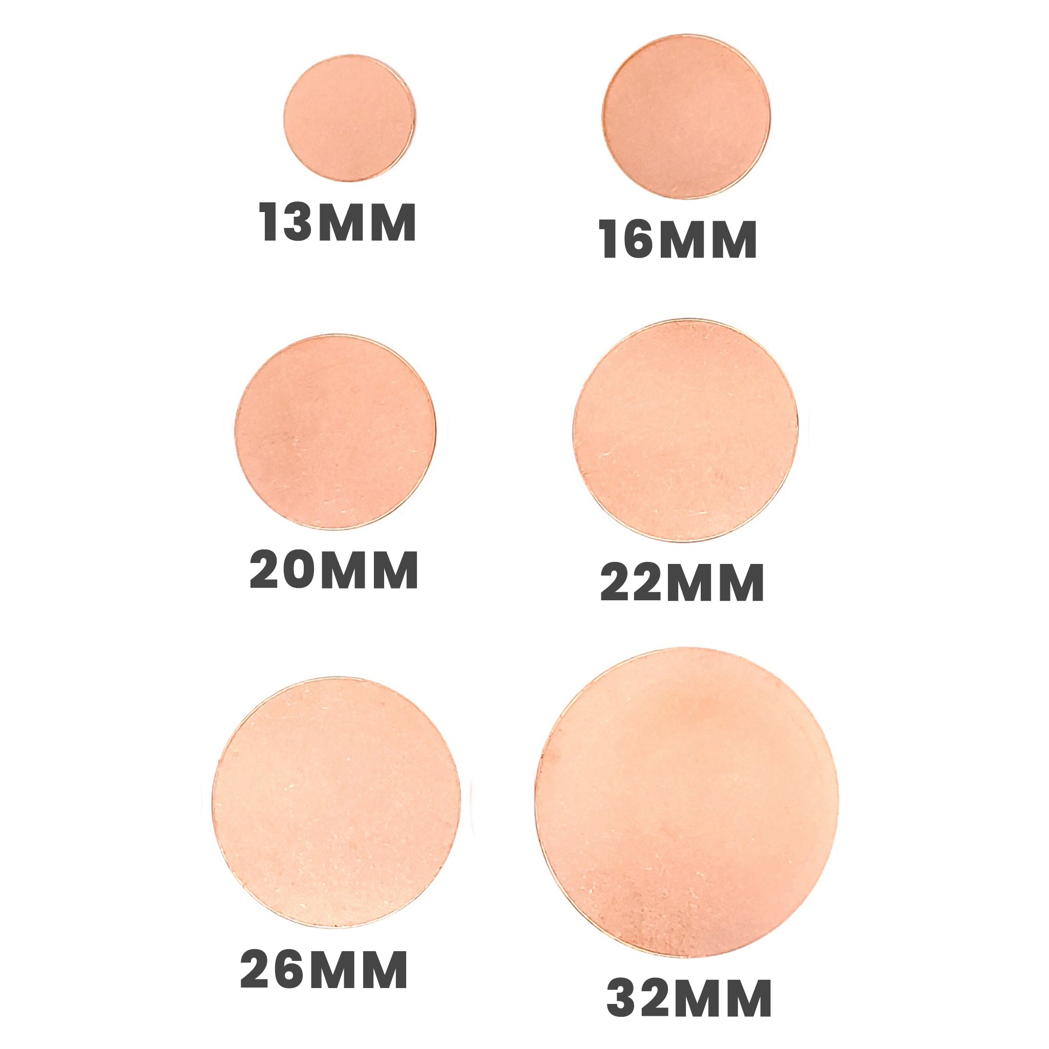 Copper blank round discs in a variety of widths-copper jewelry benefits- copper wire for jewelry- benefits of copper jewelry- cleaning copper jewelry- copper jewelry making- copper jewelry wire- mens copper jewelry- copper jewelry near me- does copper jewelry tarnish- jtv copper jewelry- copper as jewelry