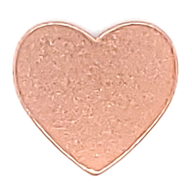 Copper blank heart pendant.