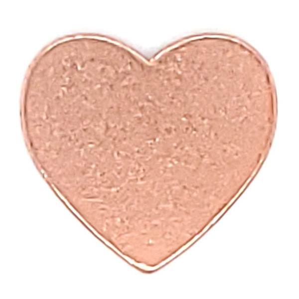 Copper blank heart pendant.