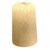 Brass blank dog tag pendant.