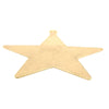 Brass blank holed star pendant at an angle.