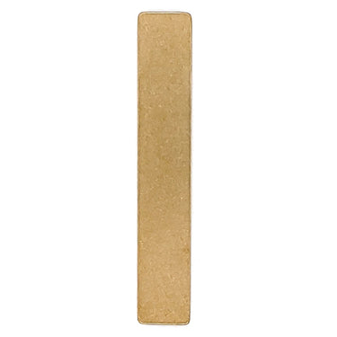 Brass blank rectangle pendant.