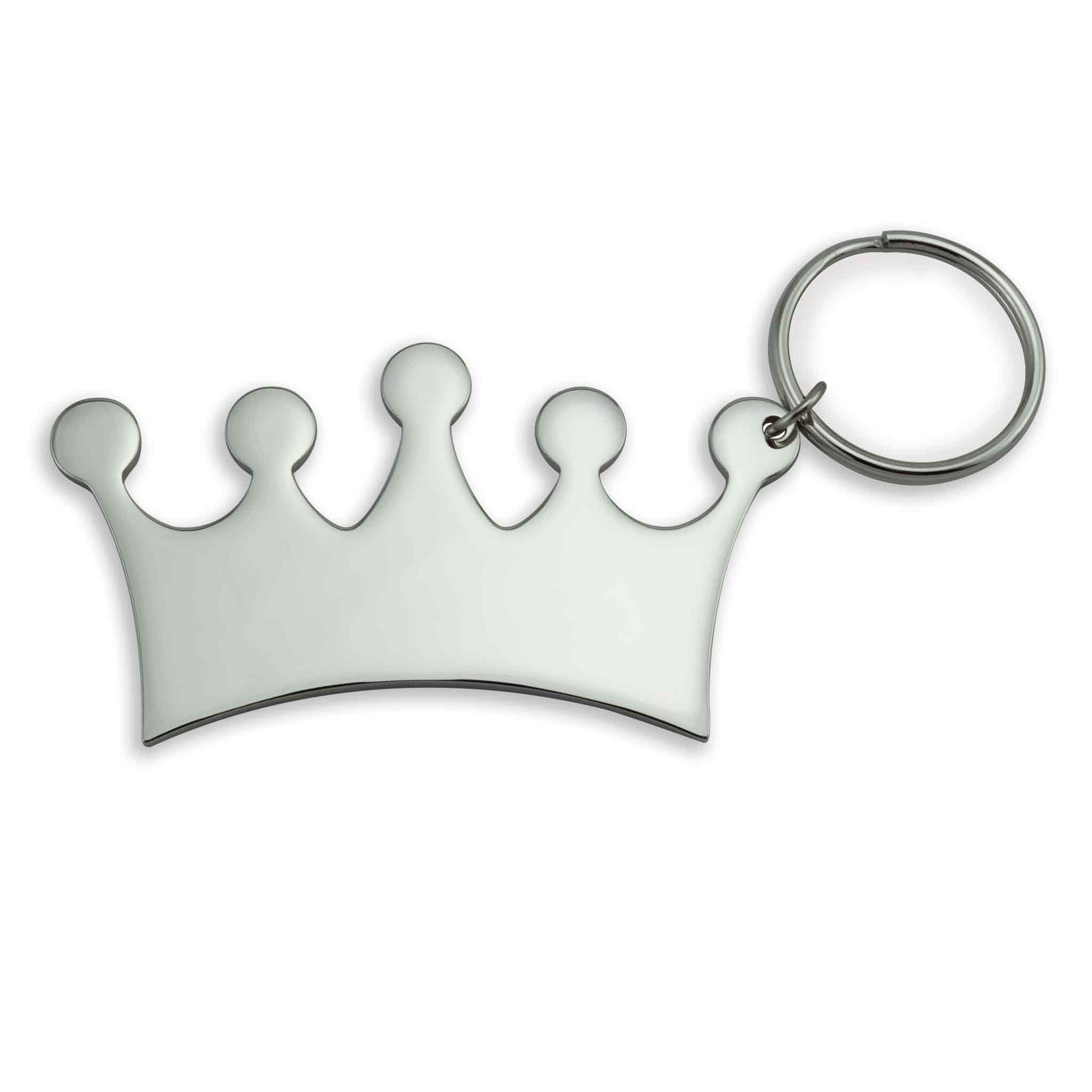 Engraved Sterling Silver Crown Monogram Ring