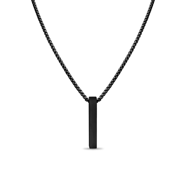 4 Sided Vertical Bar Necklace w/ 24