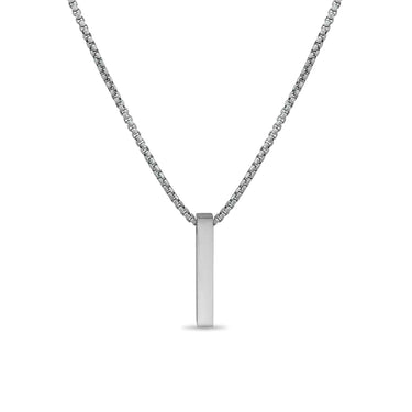 4 Sided Vertical Bar Necklace w/ 24" chain