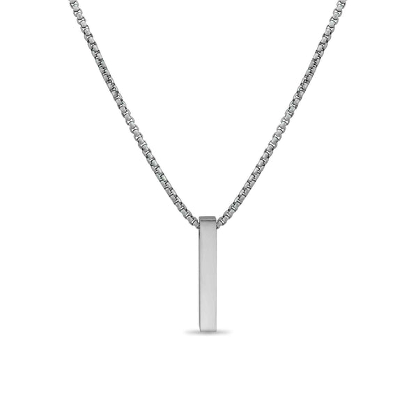 4 Sided Vertical Bar Necklace w/ 24