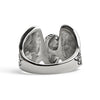 Stainless Steel Polished Winged Wheel Ring / SCR0239