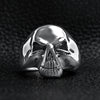 Polished Skull Stainless Steel Ring / SCR2010