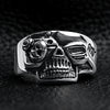 Polished Skull Stainless Steel Ring / SCR2015