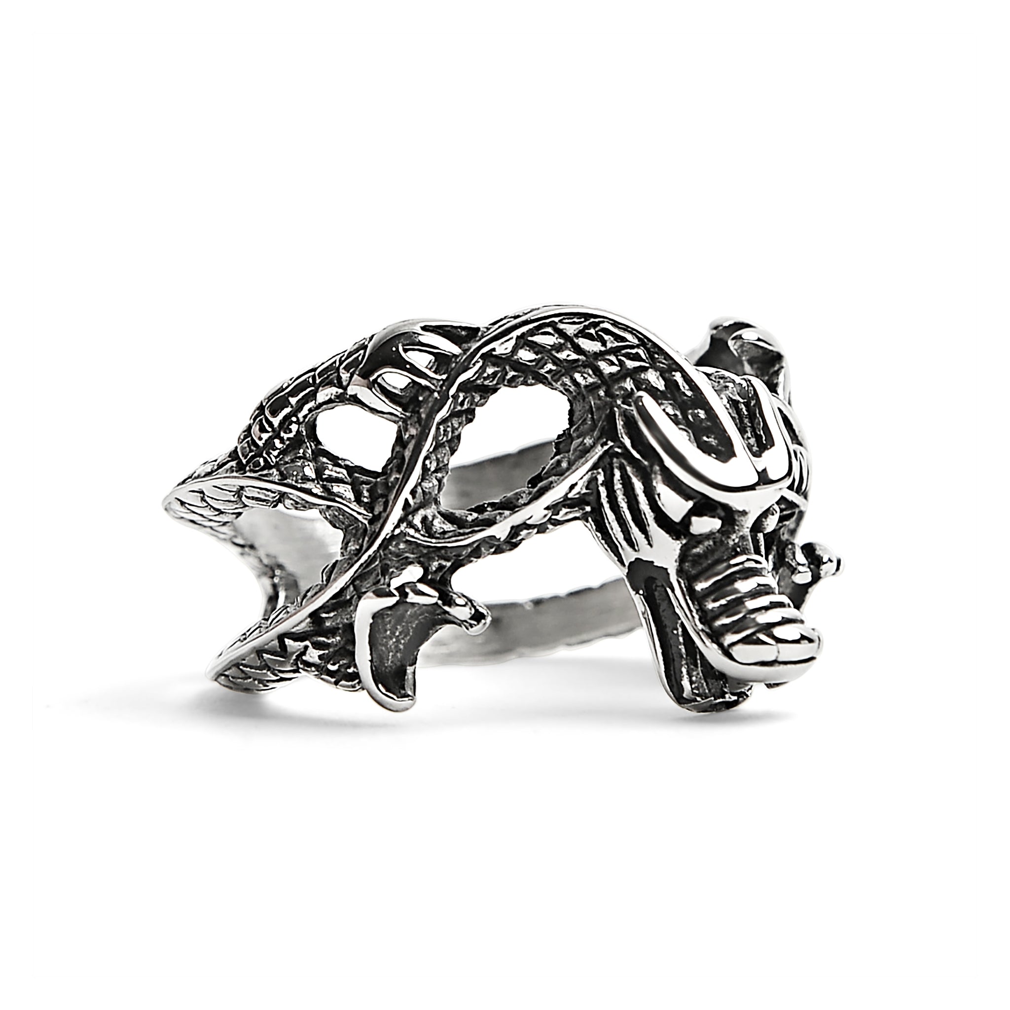 Stainless Steel Eastern Dragon Ring / SCR2222