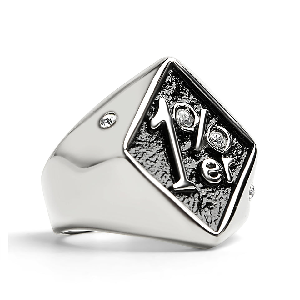 1%er Stainless Steel Ring Scr3044 | Wholesale Jewelry